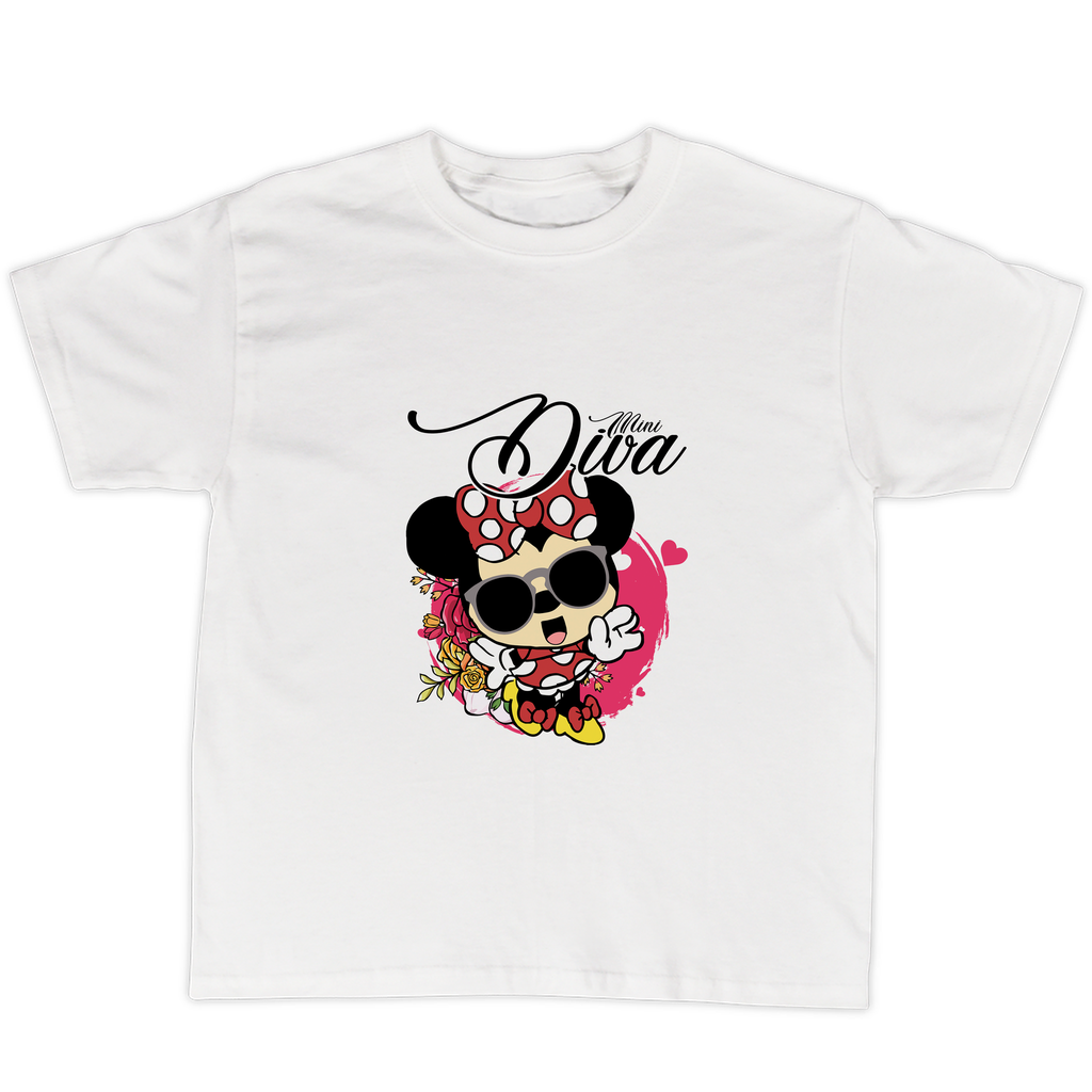 Playeras mamá e hijos:  Diva | Mini diva (Minnie mouse) | DM622