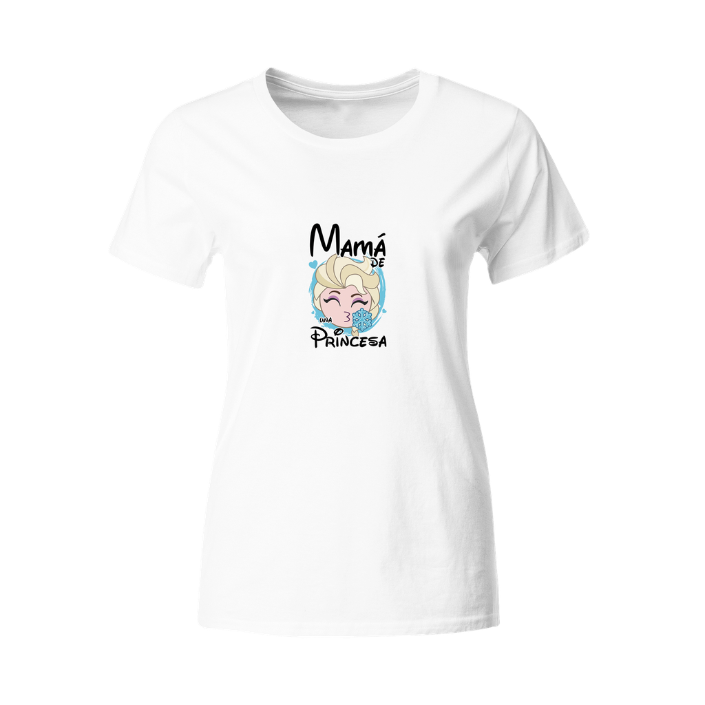 Playeras mamá e hijos:  Mamá de una princesa | Princesa Frozen Elsa | DM629