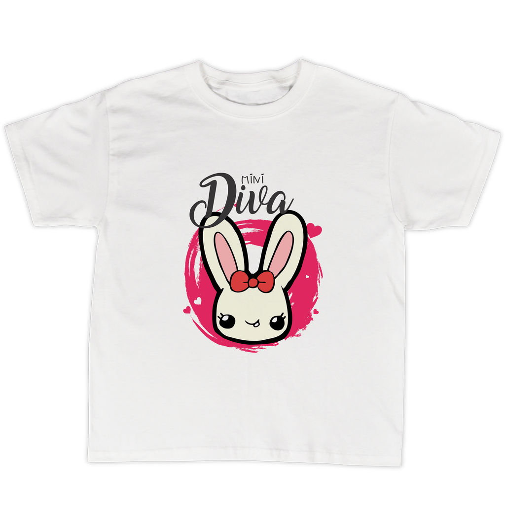 Playeras mamá e hijos:  Diva conejito | Mini diva DM634