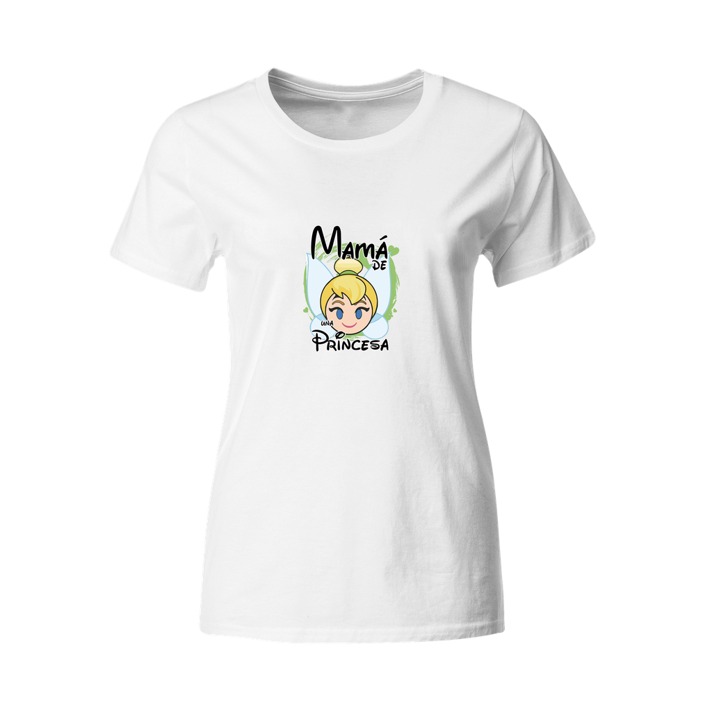 Playeras mamá e hijos:  Mamá de una princesa | Tinkerbell Campanita. DM637
