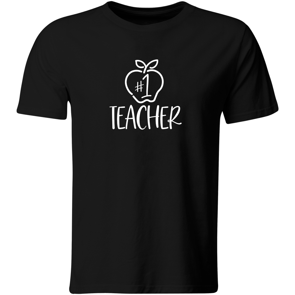 Playera Color Mt53. Maestra Maestro Regalo Escuela Colegio (Recto​, Negro​, Blanco)