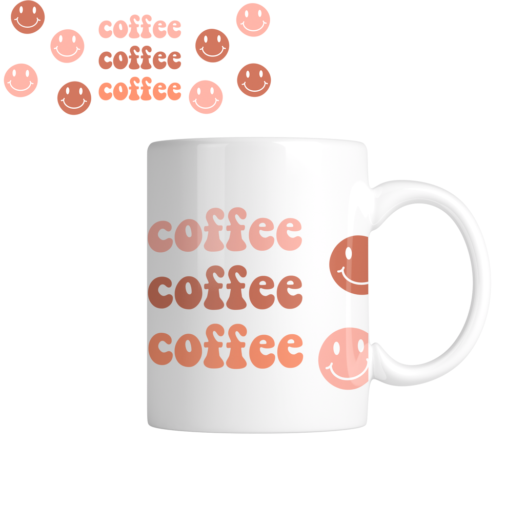 Taza TAE16: Café. Aesthetic vintage kawaii motivation (Con nombre)