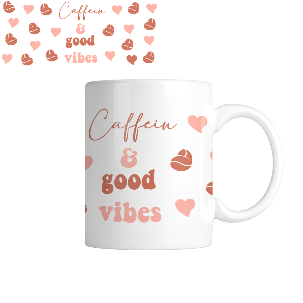 Taza TAE24: Café. Aesthetic vintage kawaii motivation (Con nombre)