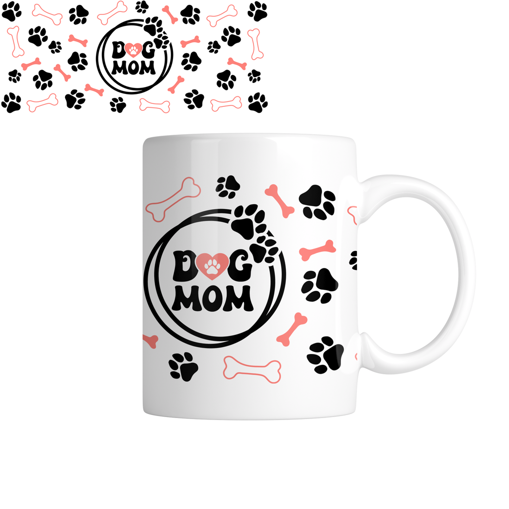 Taza TAE30: Mom dog. Aesthetic vintage kawaii motivation