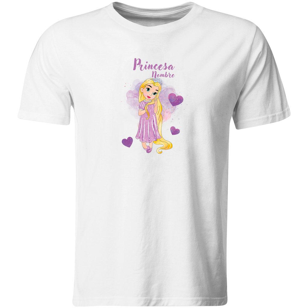 Playera Personalizada Pc29.  Papá Mamá E Hija: Princesa (Recto​)