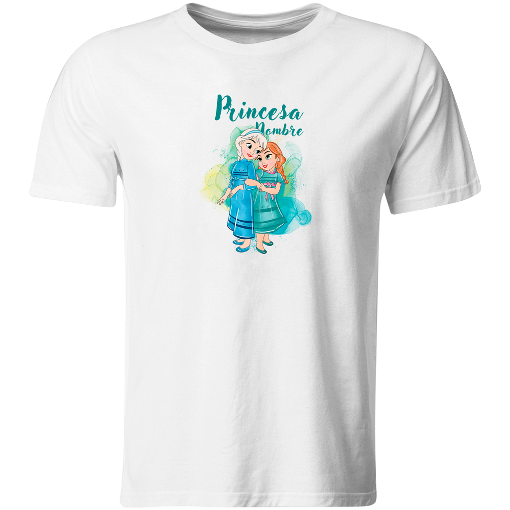 Playera Personalizada Pc31.  Papá Mamá E Hija: Princesa (Recto​)