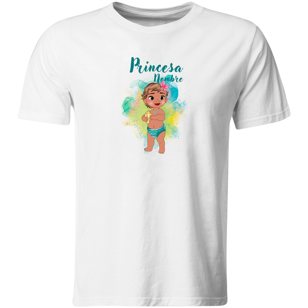 Playera Personalizada Pc32.  Papá Mamá E Hija: Princesa (Recto​)