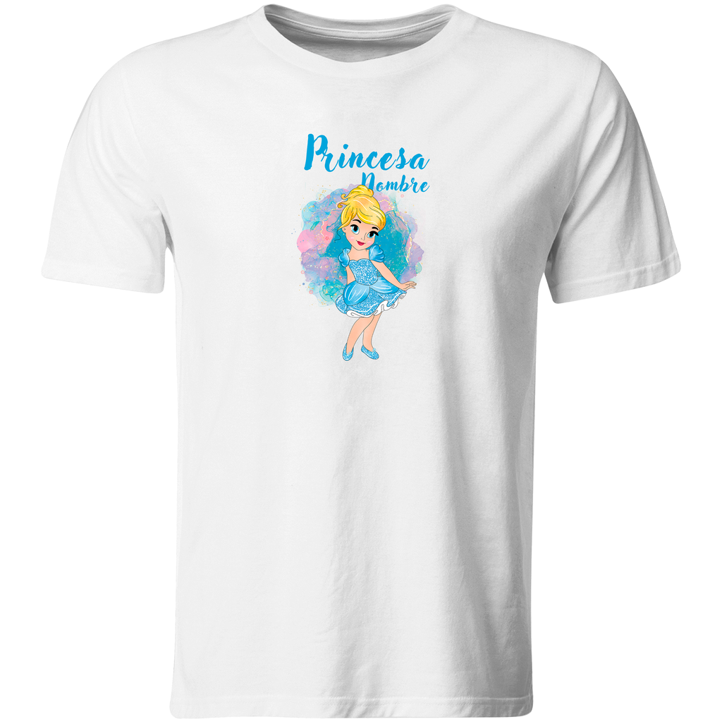 Playera Personalizada Pc30.  Papá Mamá E Hija: Princesa (Recto​)