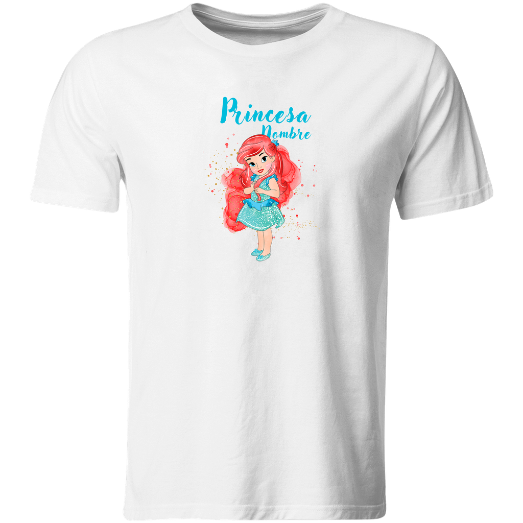 Playera Personalizada Pc34.  Papá Mamá E Hija: Princesa (Recto​)