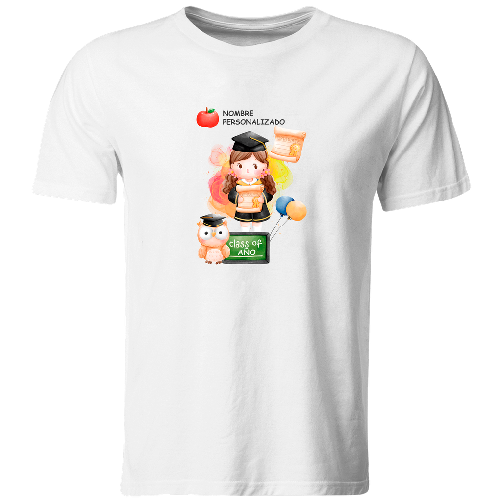 Playera personalizada Graduación  GRA10. kinder graduados (Recto​)