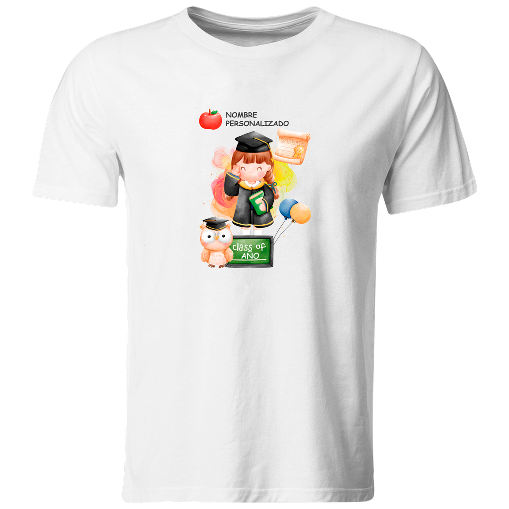 Playera Personalizada Graduación  Gra12. Kinder Graduados (Recto​)