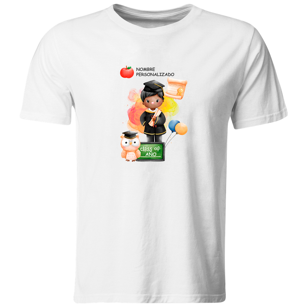 Playera Personalizada Graduación  Gra15. Graduados Kawaii (Recto​)