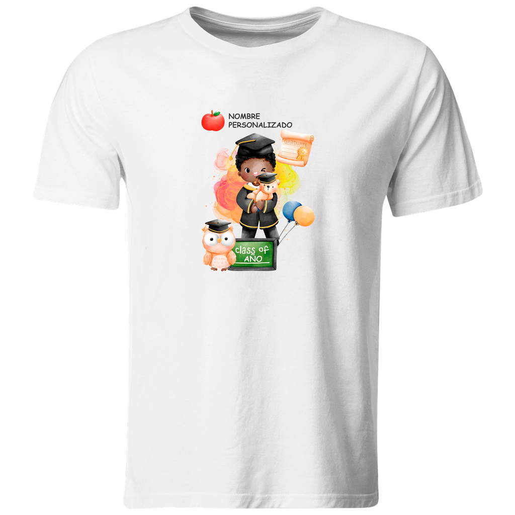 Playera Personalizada Graduación  Gra17. Graduados Kawaii (Recto​)
