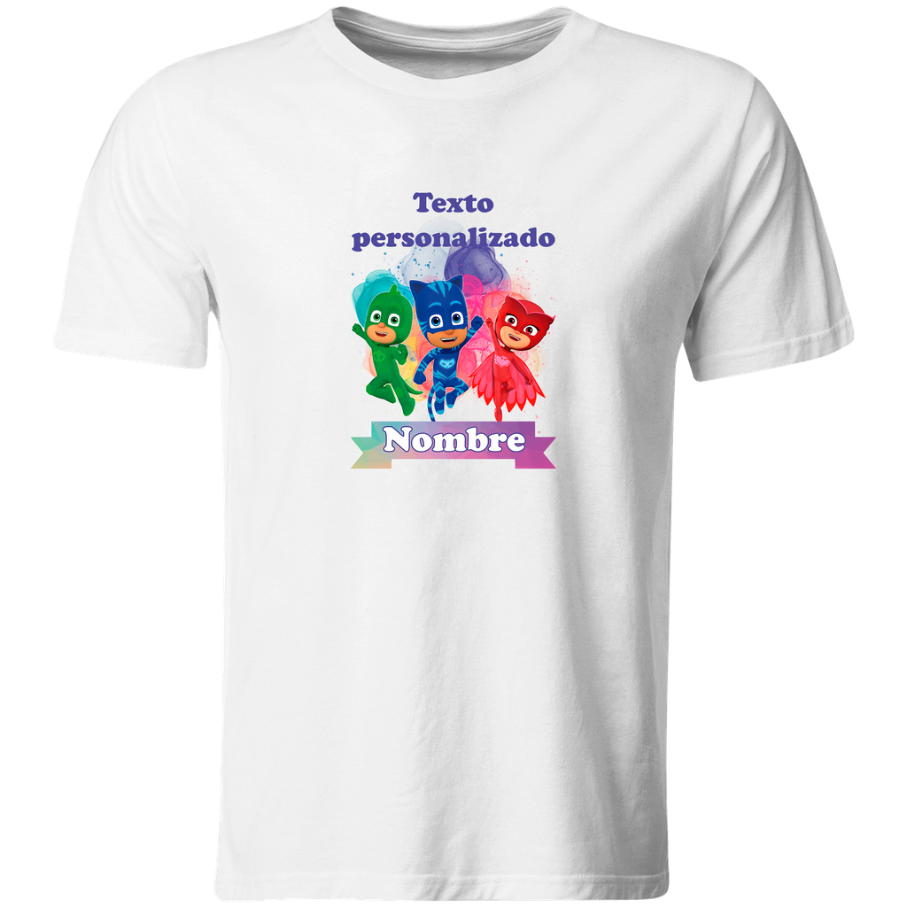 Playera Personalizada Cumpleaños Pc38. Fiesta masks (Recto​)