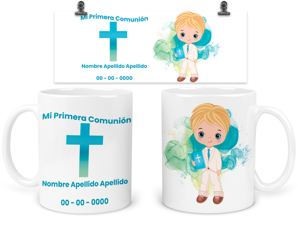 Taza Para Recuerdo De Comunión Tpc7. Regalos Para Invitados (Sin personalizado)