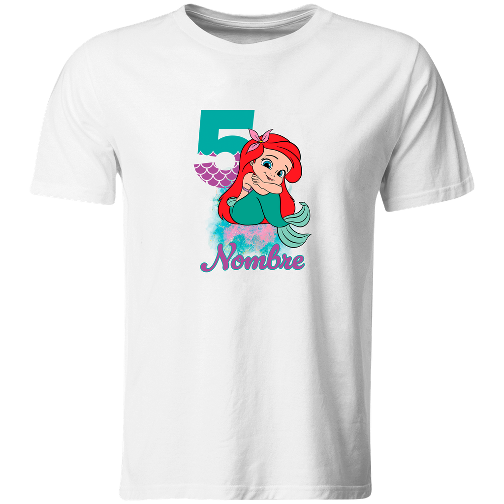 Playera Personalizada Cumpleaños Pc46. Mermaid Sirenita (copia)Playera Personalizada Cumpleaños Pc47. Mermaid Sirenita