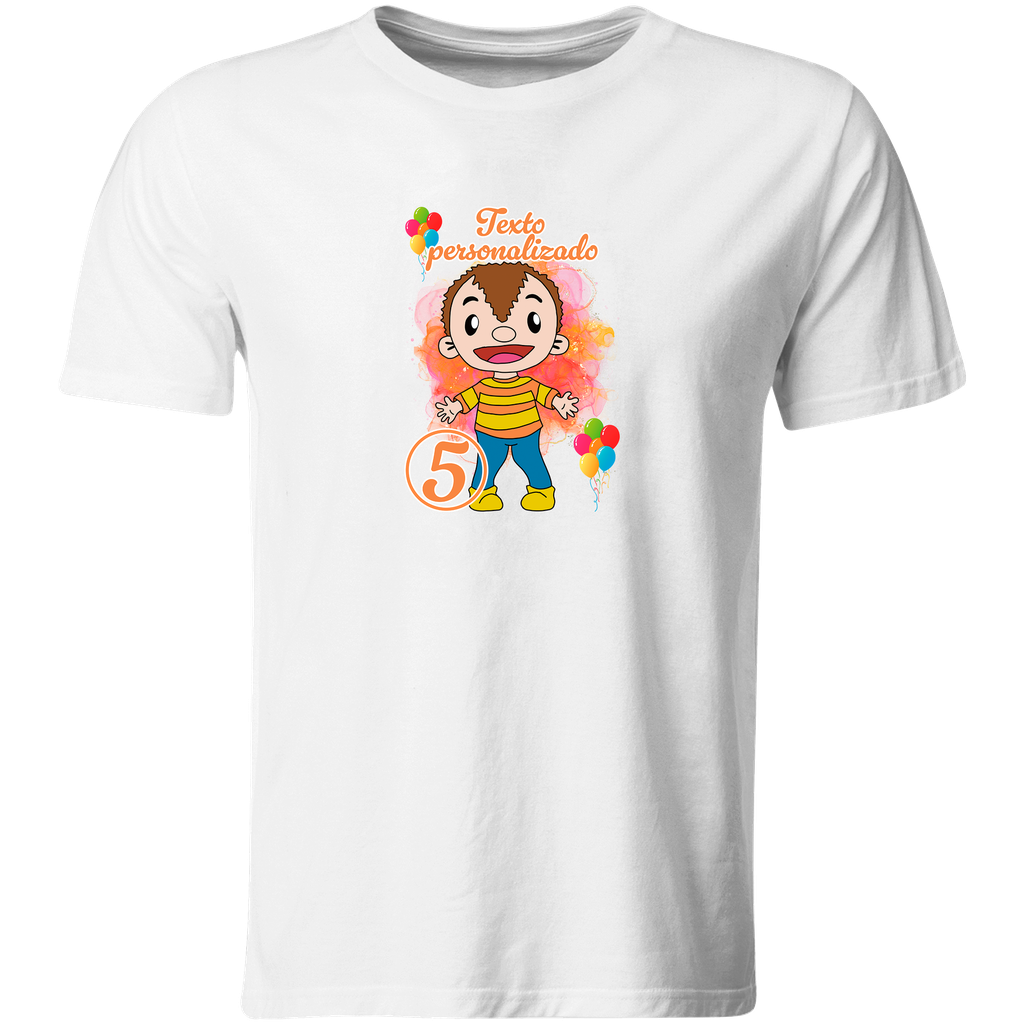 Playera Personalizada Cumpleaños Pc54. fiesta Pepo bailarin (Recto​)