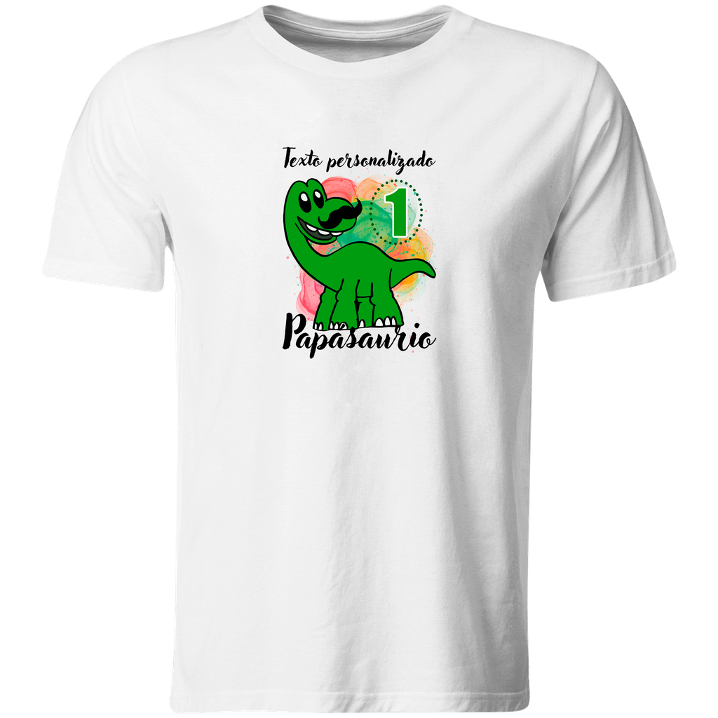 Playera Personalizada Cumpleaños Pc58 y Pc59. Dinosaurios (Recto​)