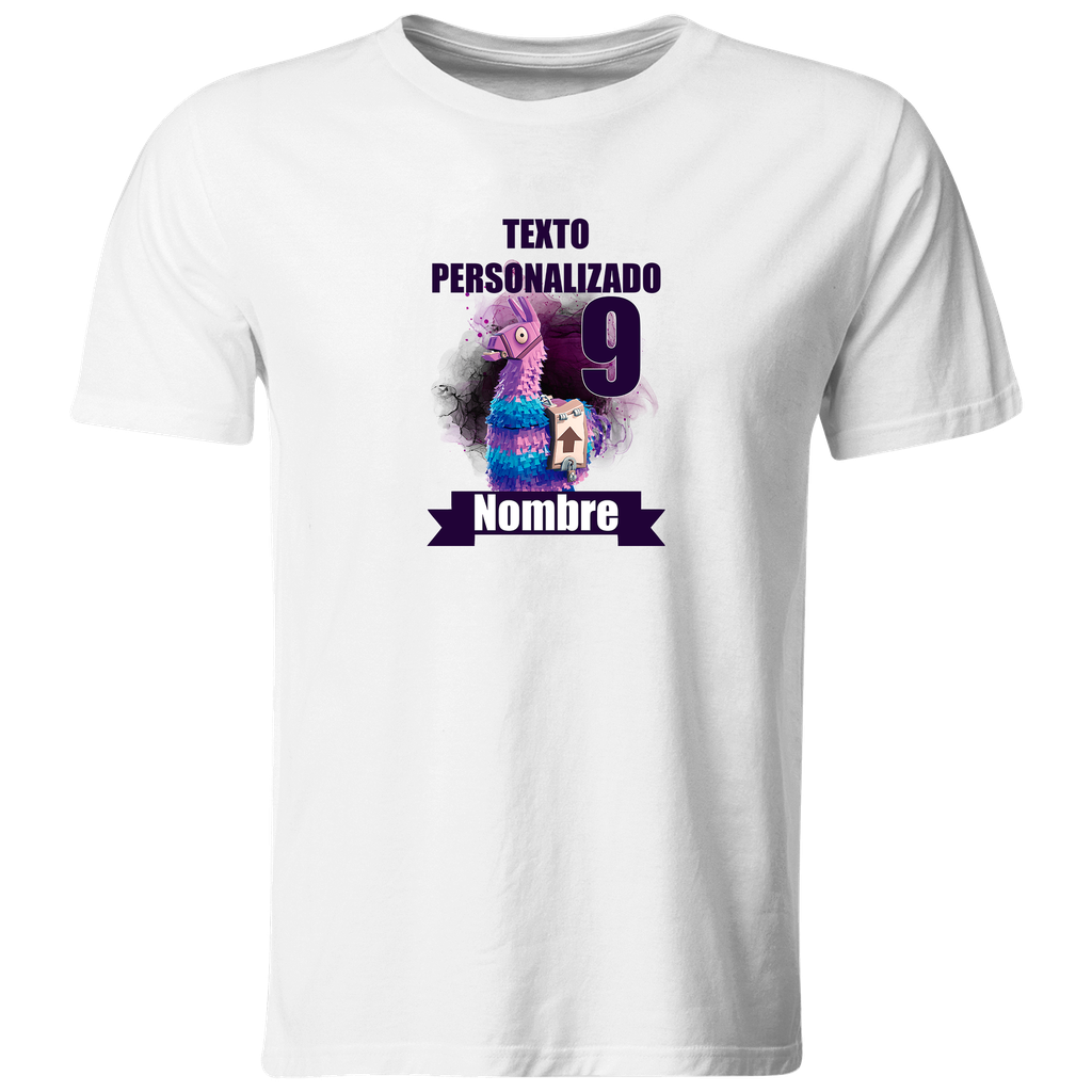 Playera Personalizada Cumpleaños Pc62. Videojuego Gamer Geek (Recto​)