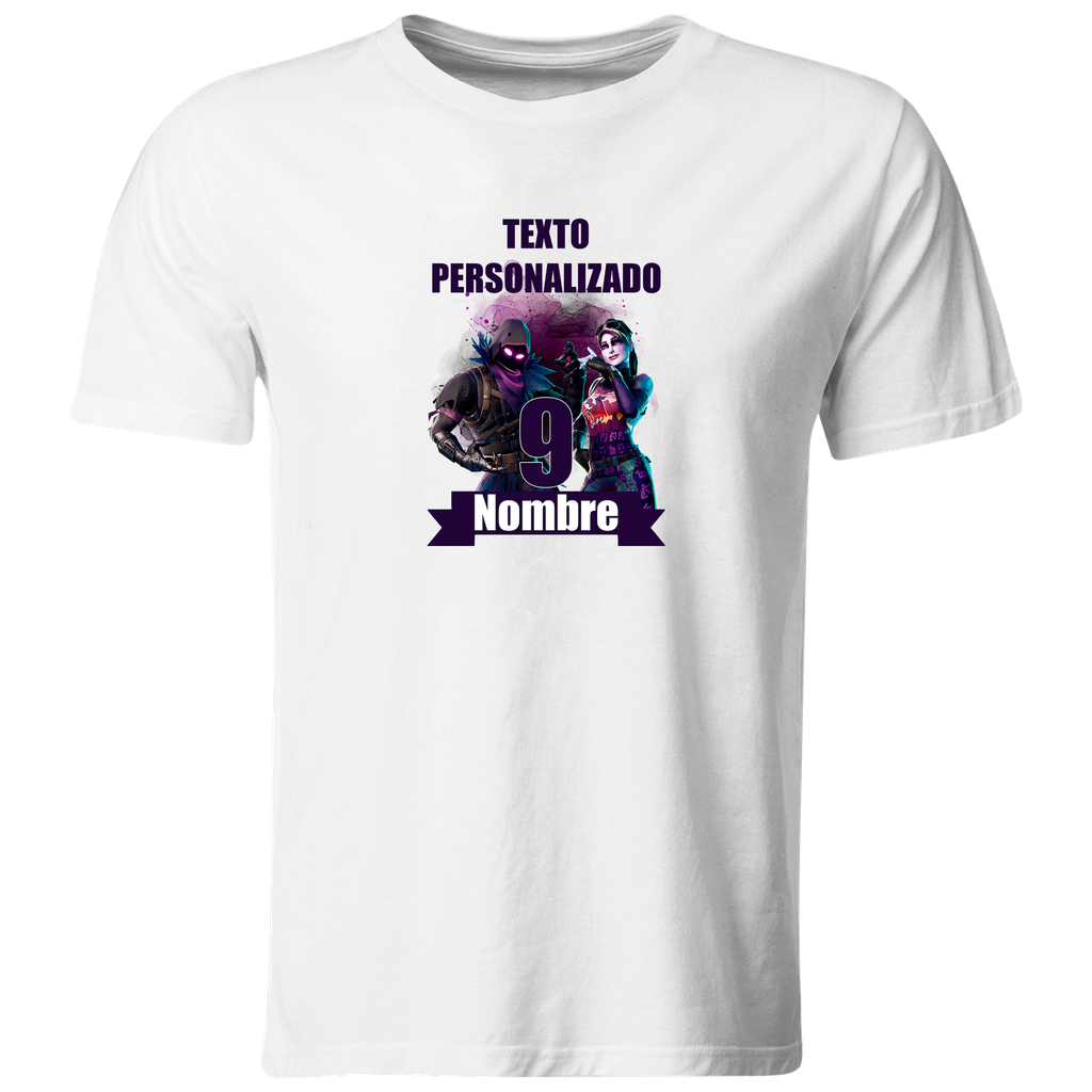Playera Personalizada Cumpleaños Pc63. Videojuego Gamer Geek (Recto​)
