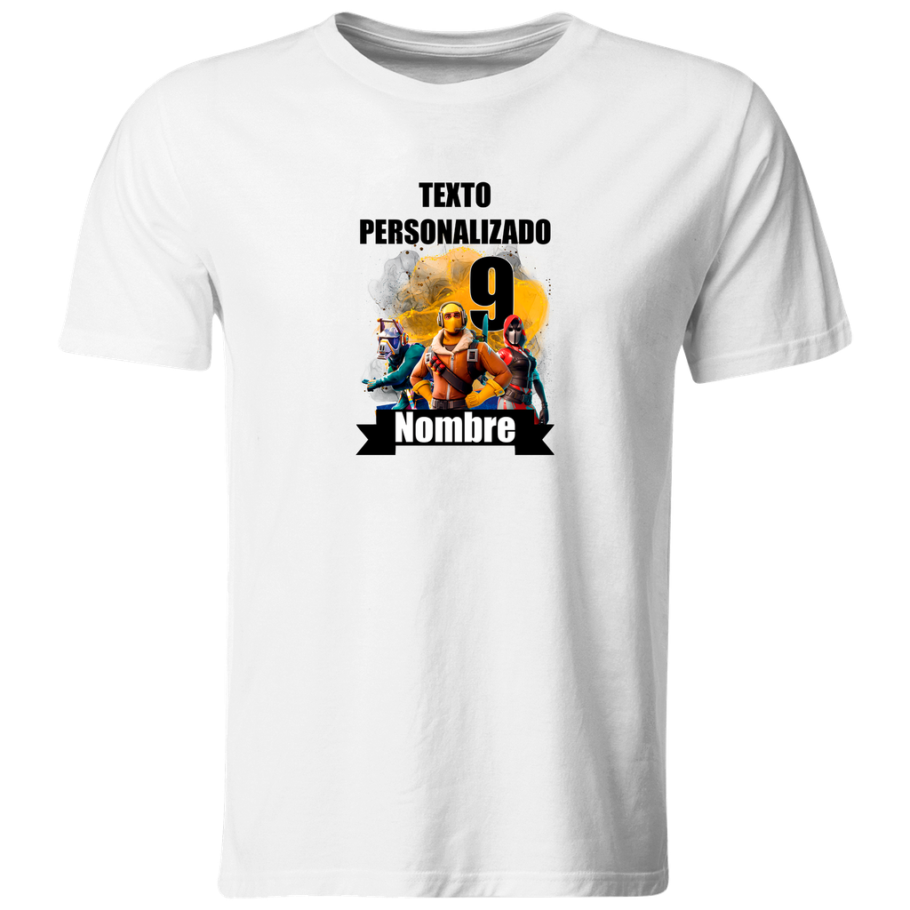 Playera Personalizada Cumpleaños Pc64. Videojuego Gamer Geek (Recto​)
