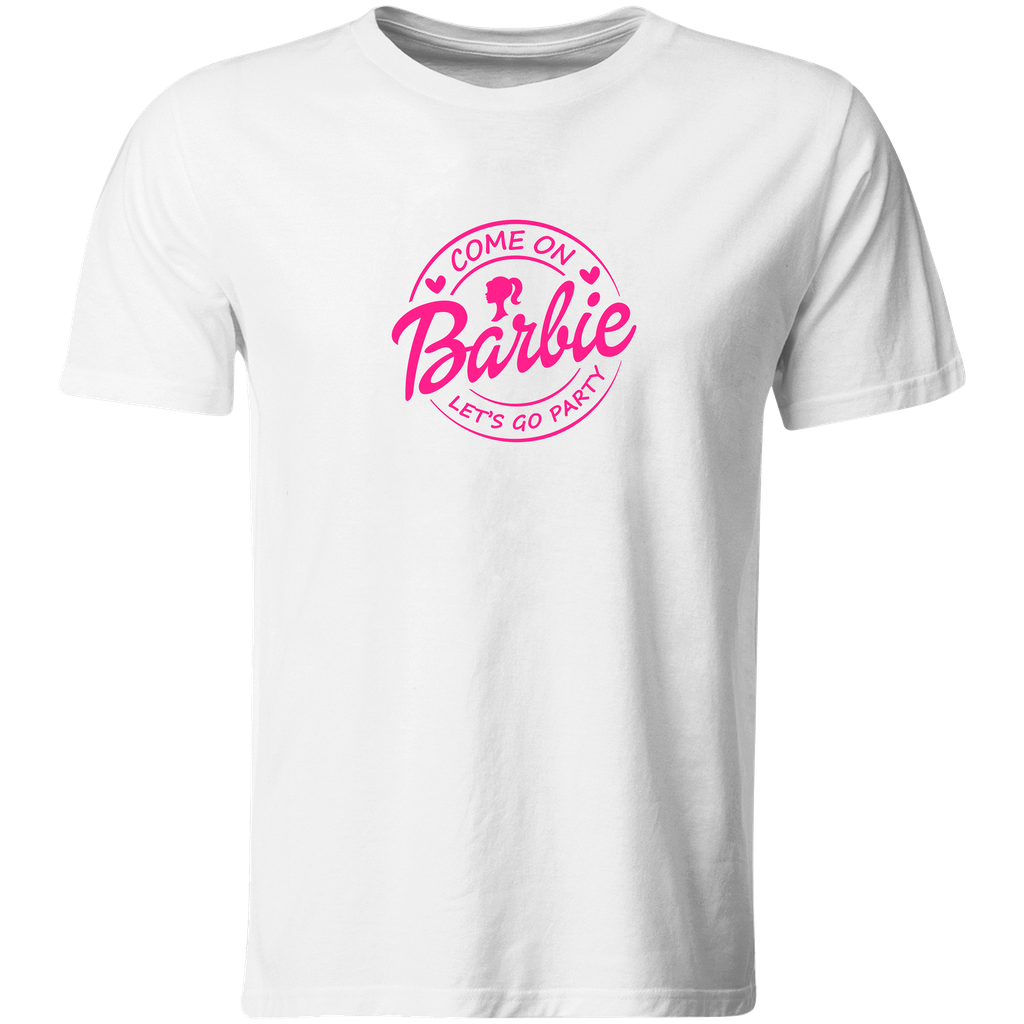 Playera Individual Lk636. Barbie, Silueta, Muñeca, estampada