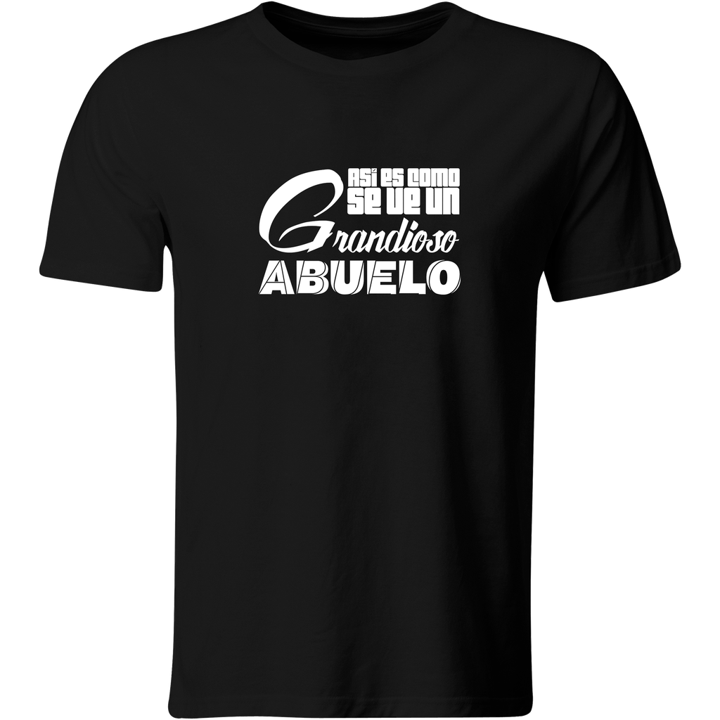 Playera Color Ab38. Día Del Abuelo Abuela Abuelitos (Negro​, Blanco)