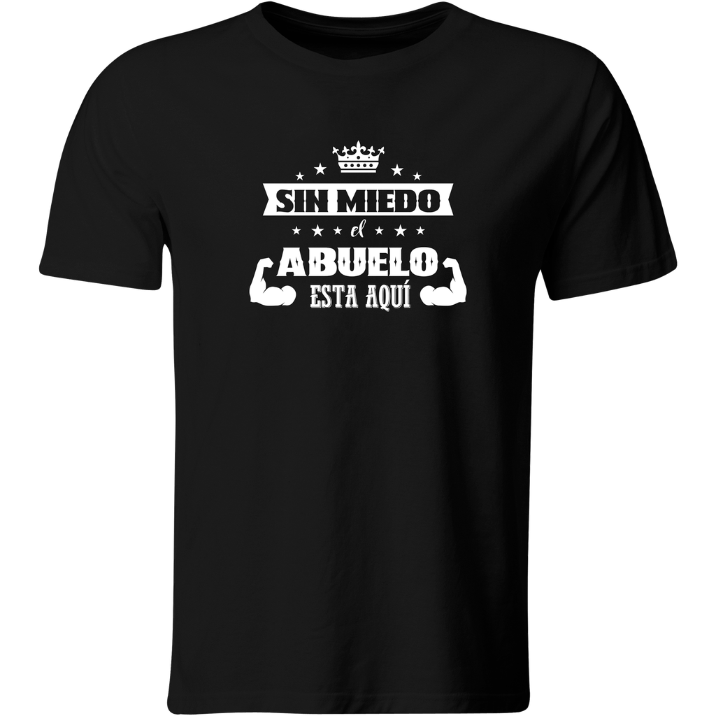 Playera Color Ab47. Día Del Abuelo Abuela Abuelitos (Negro​, Blanco)