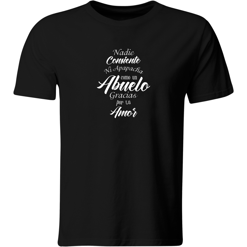 Playera Color Ab52. Día Del Abuelo Abuela Abuelitos (Negro​, Blanco)