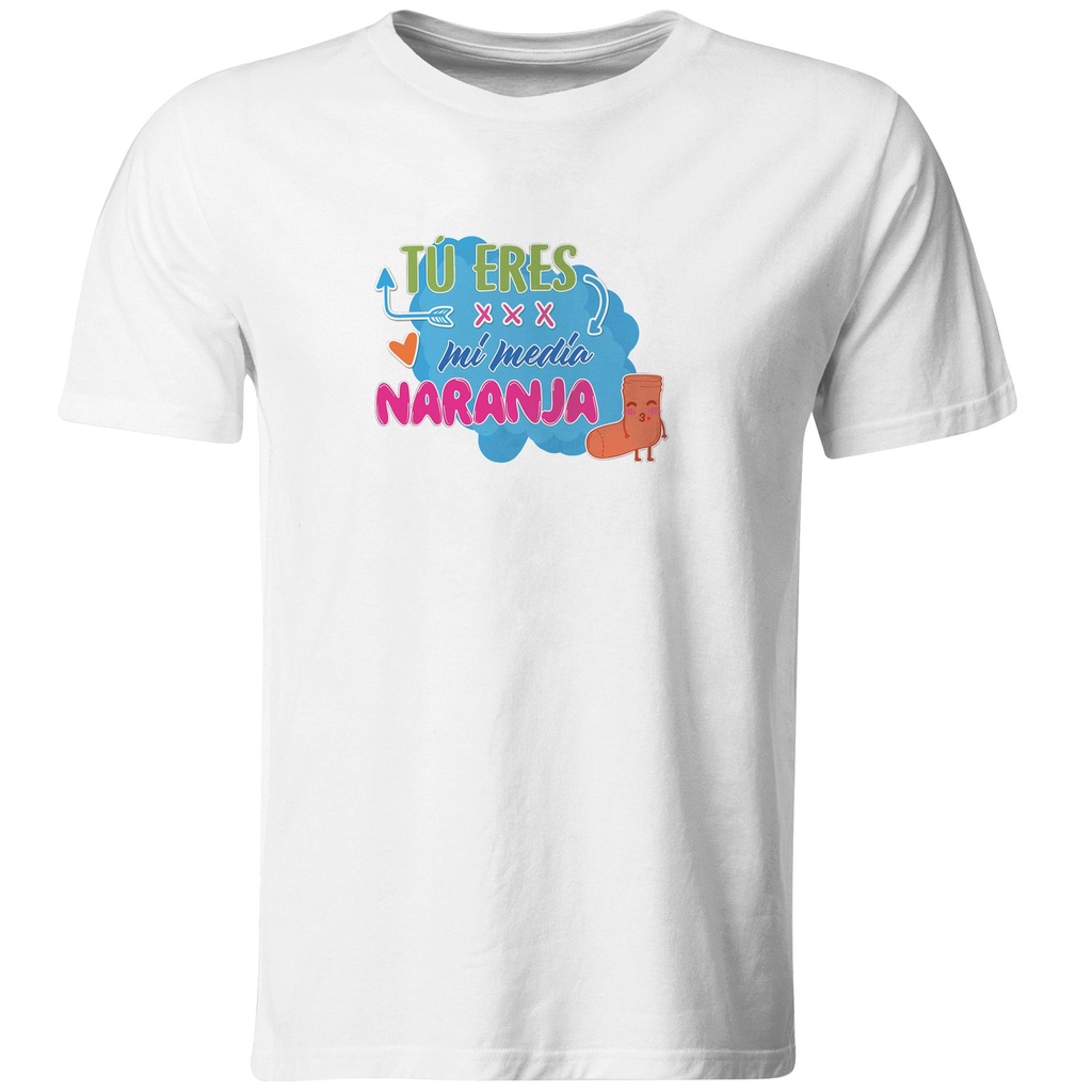 Playeras parejas:  Tú eres mi media naranja. (1/2)