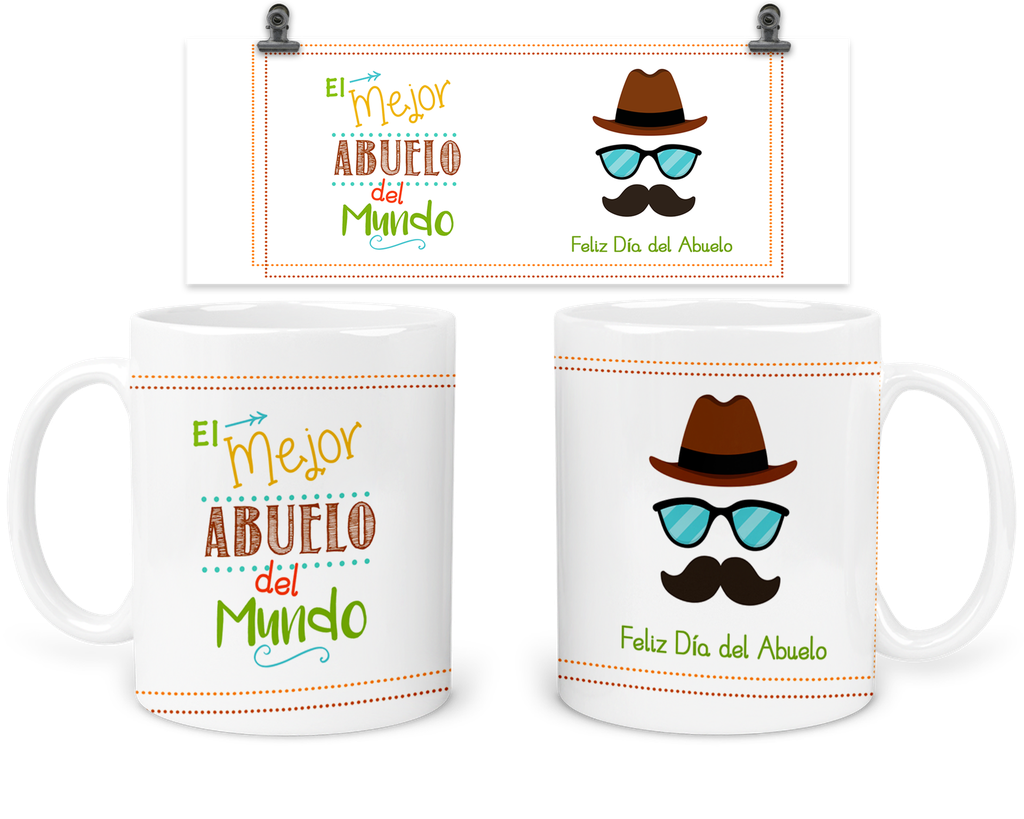 Taza 11 Oz Abuelo5. Dia Del Abuelo Abuelitos Abuela (Sin personalizado)