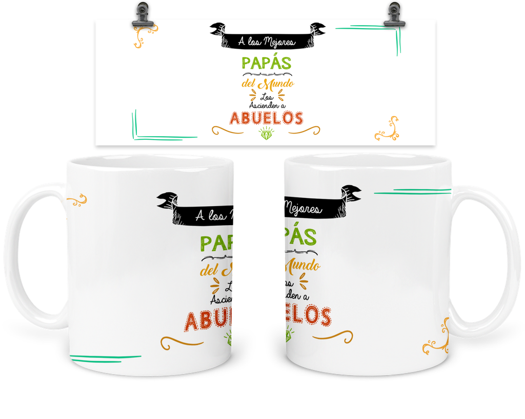 Taza 11 Oz Abuelo9. Dia Del Abuelo Abuelitos Abuela (Sin personalizado)