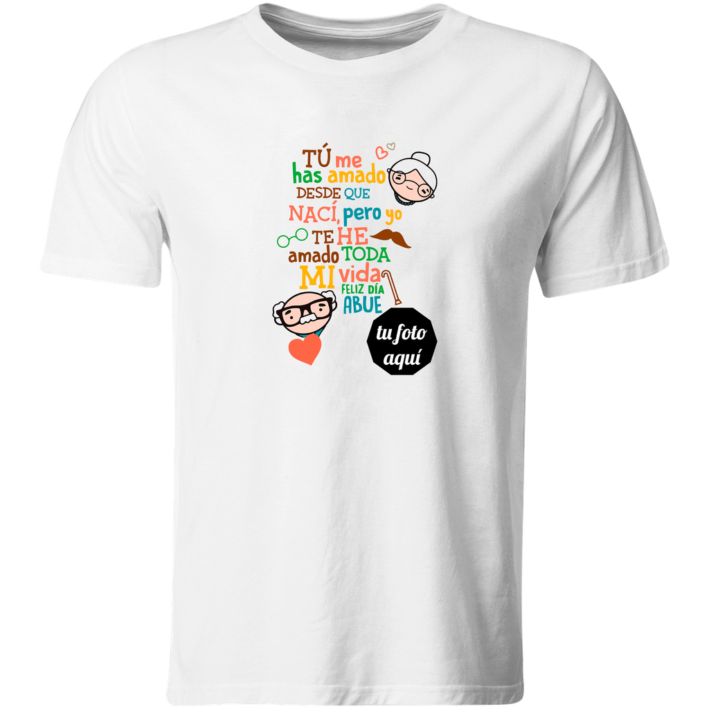Playera Individual Fdda12. Día Del Abuelo Abuela Abuelitos (Recto​)