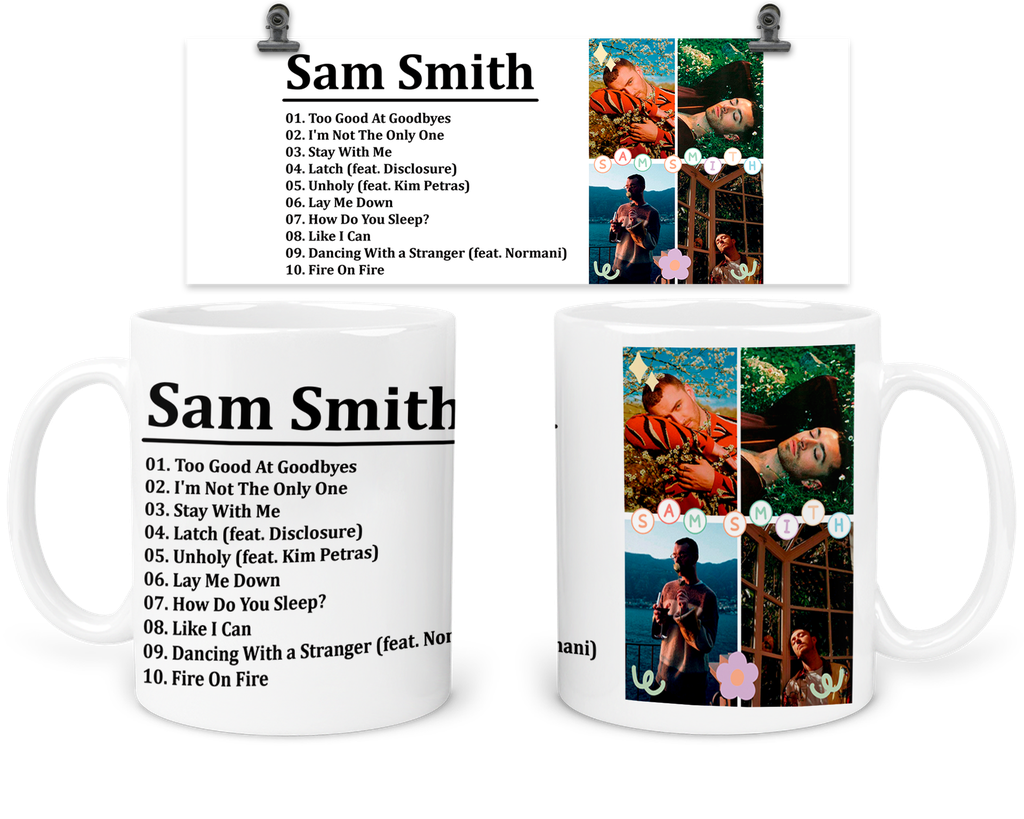 Taza 11 Oz tar1. Concierto Sam Smith famosos artistas 