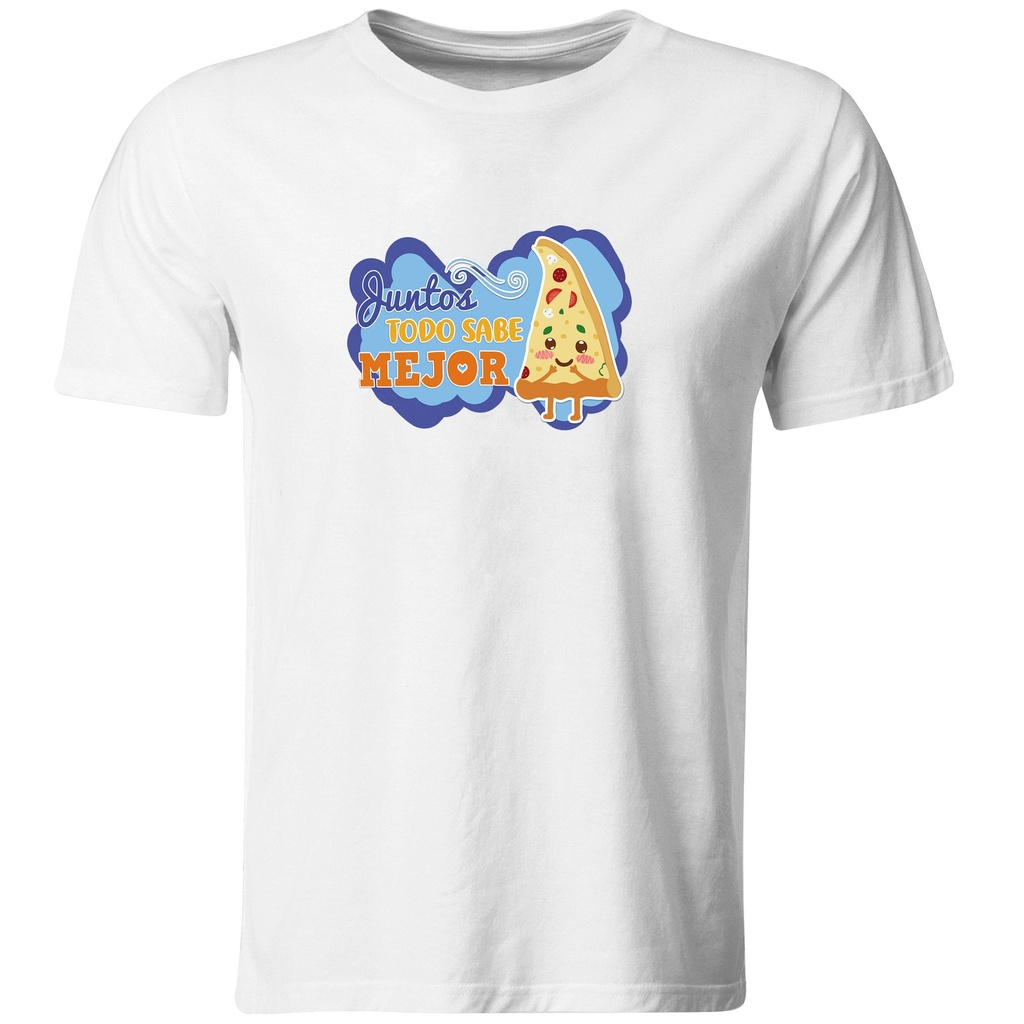 Playeras parejas:  Juntos todo sabe mejor.(2/2) (Recto​)