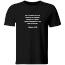 Playera Color Ic56. Frase Cristiana Religiosa: Salmo 9:10