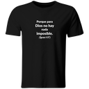 Playera Color Ic58. Frase Cristiana Religiosa: Lucas 1:37