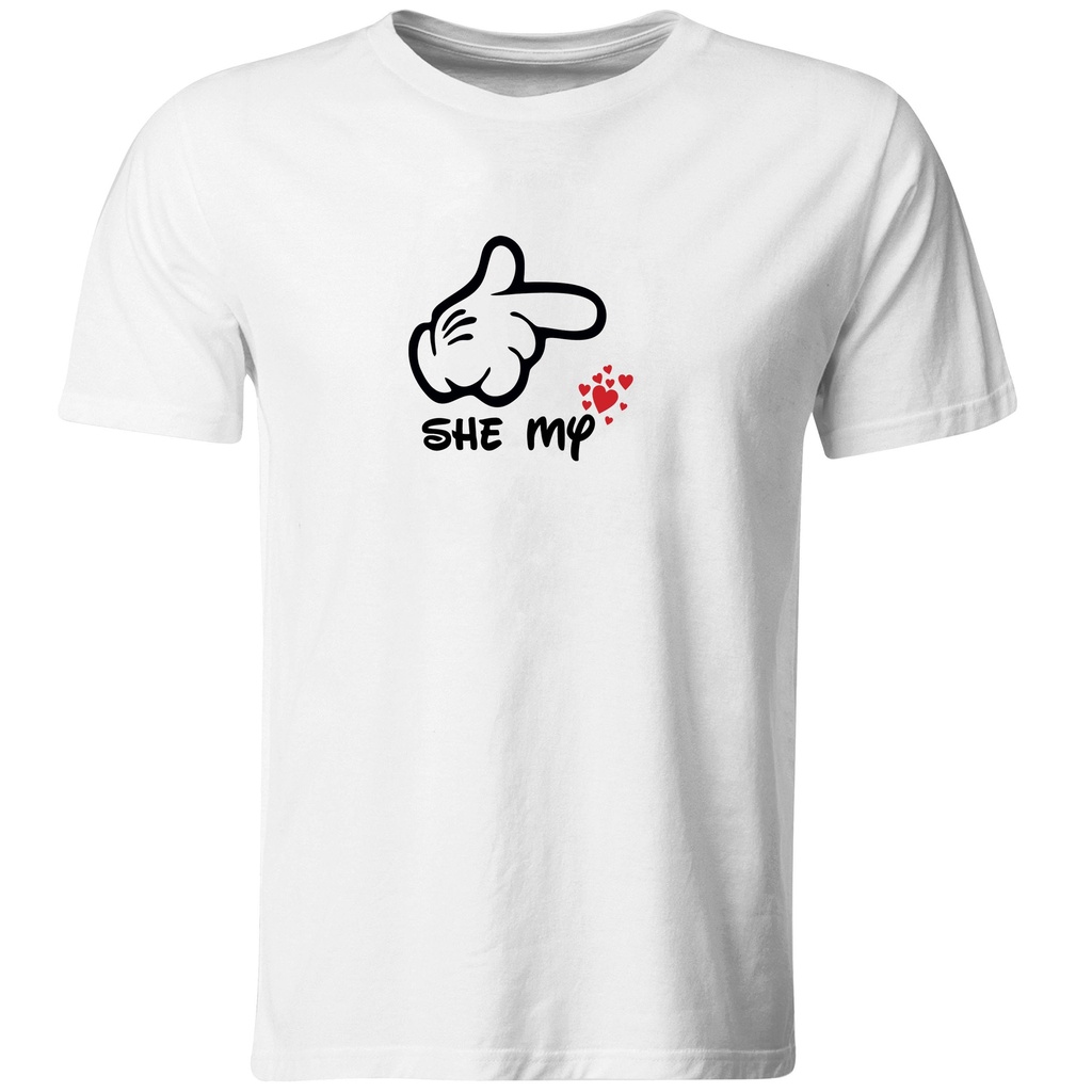 Playeras parejas:  She my | He my. (2/2)