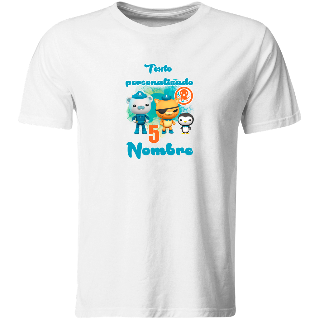 Playera Personalizada Cumpleaños Pc71. Octonauts Octonautas (Recto​)