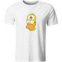 Playera Individual Lk700. homero pensando mono con platos 