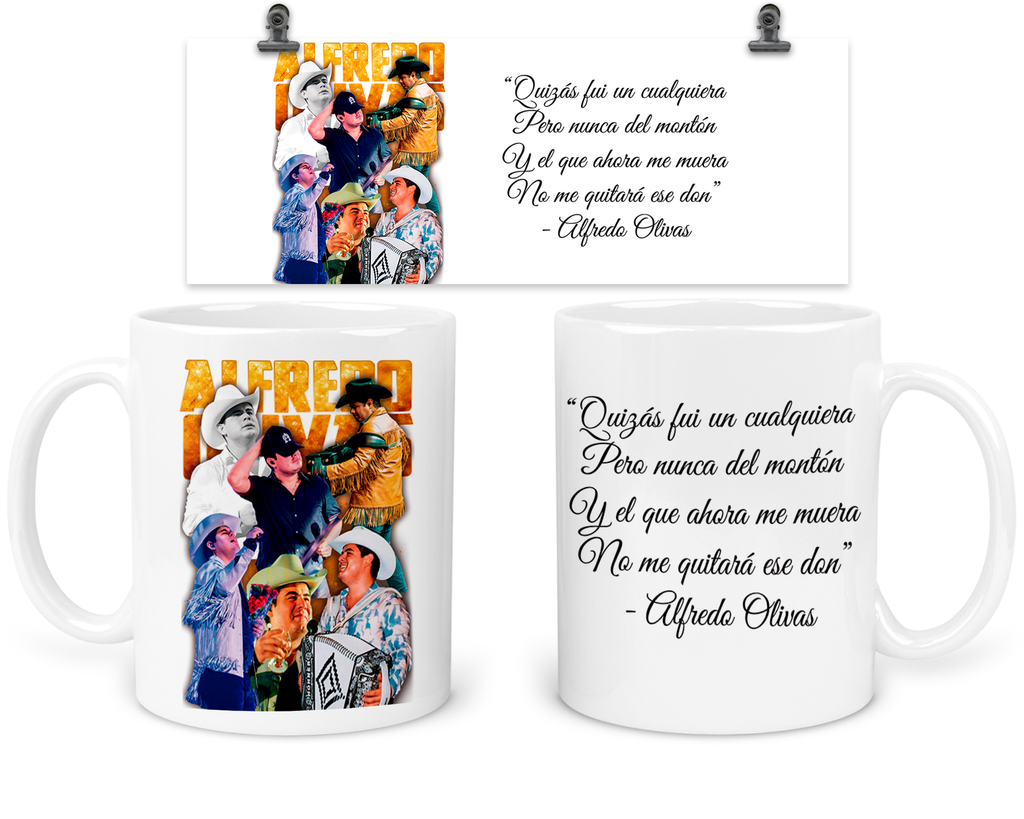 Taza 11 Oz Taf5. Alfredo Olivas Alfredito nunca del monton (Sin personalizado)