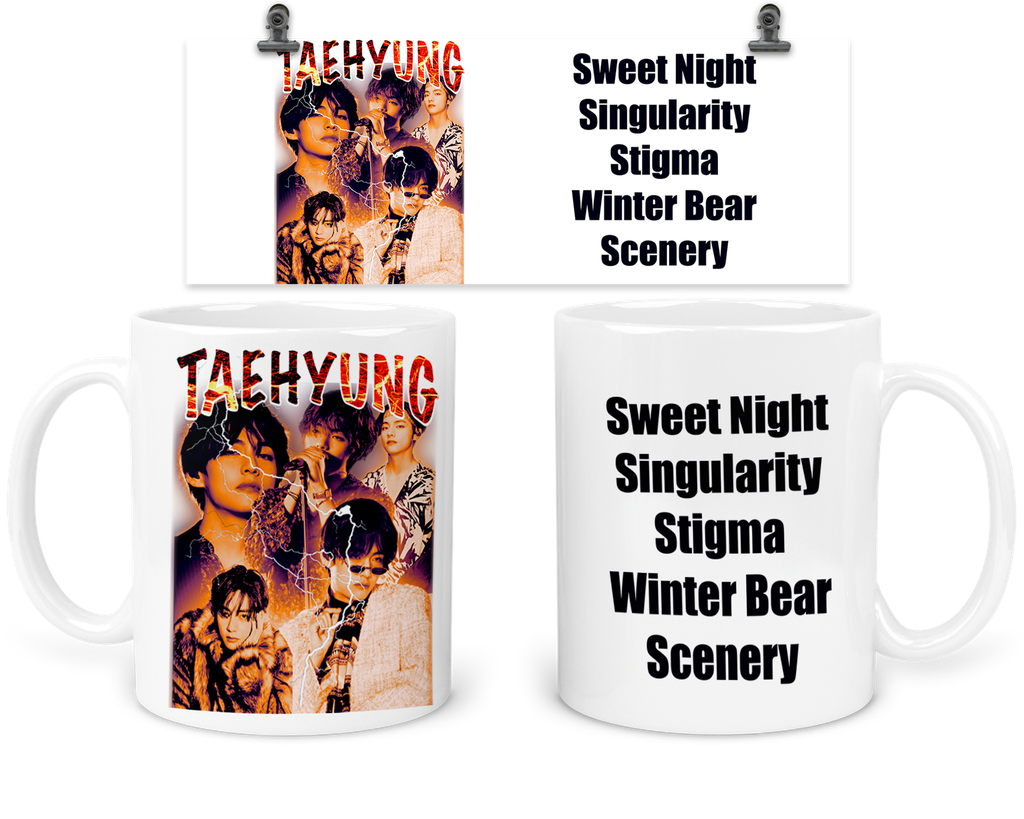 Taza 11 Oz Tar4. Concierto: Taehyung Bts kpop