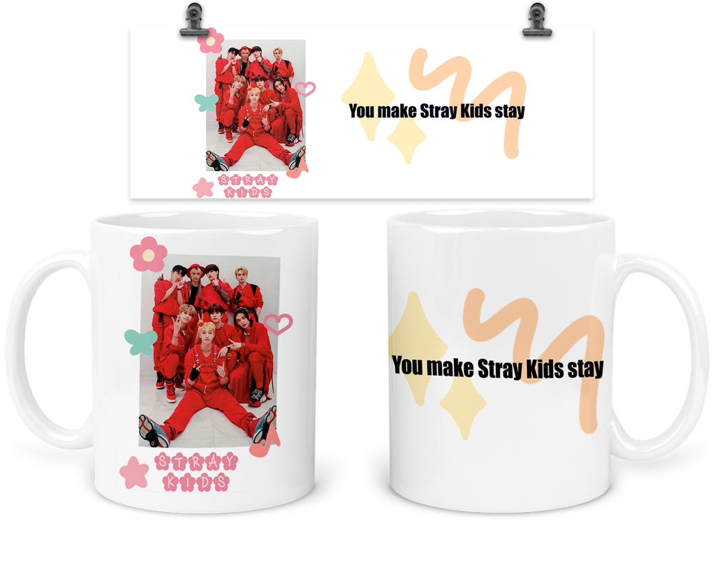 Taza 11 Oz Tar5. Concierto: Stray Kids Kpop (Sin personalizado)