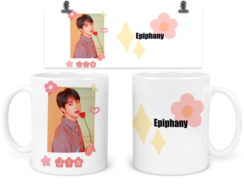 Taza 11 Oz Tar10. Concierto: BTS Kpop Jin army  (Sin personalizado)