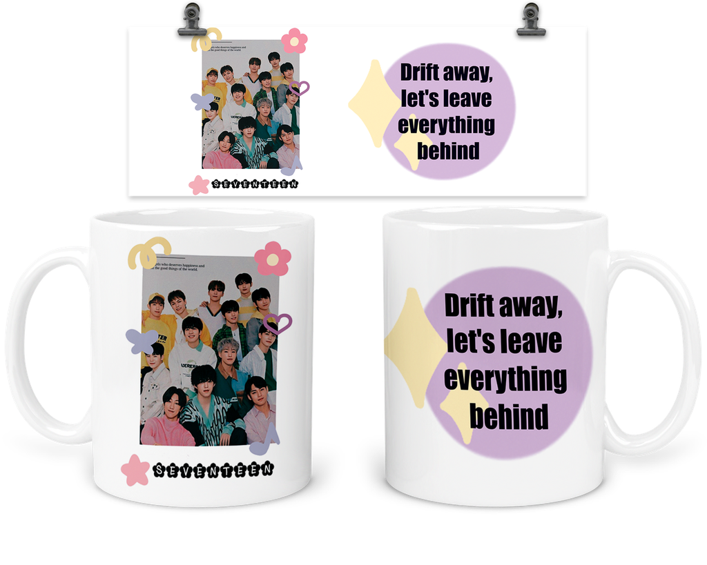 Taza 11 Oz Tar15. Concierto: Kpop Seventeen (Sin personalizado)