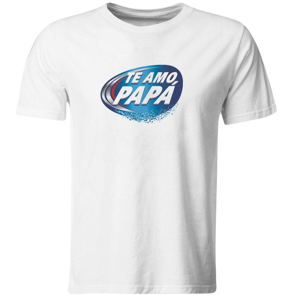 Playeras Día del padre: Te amo papá azul.
