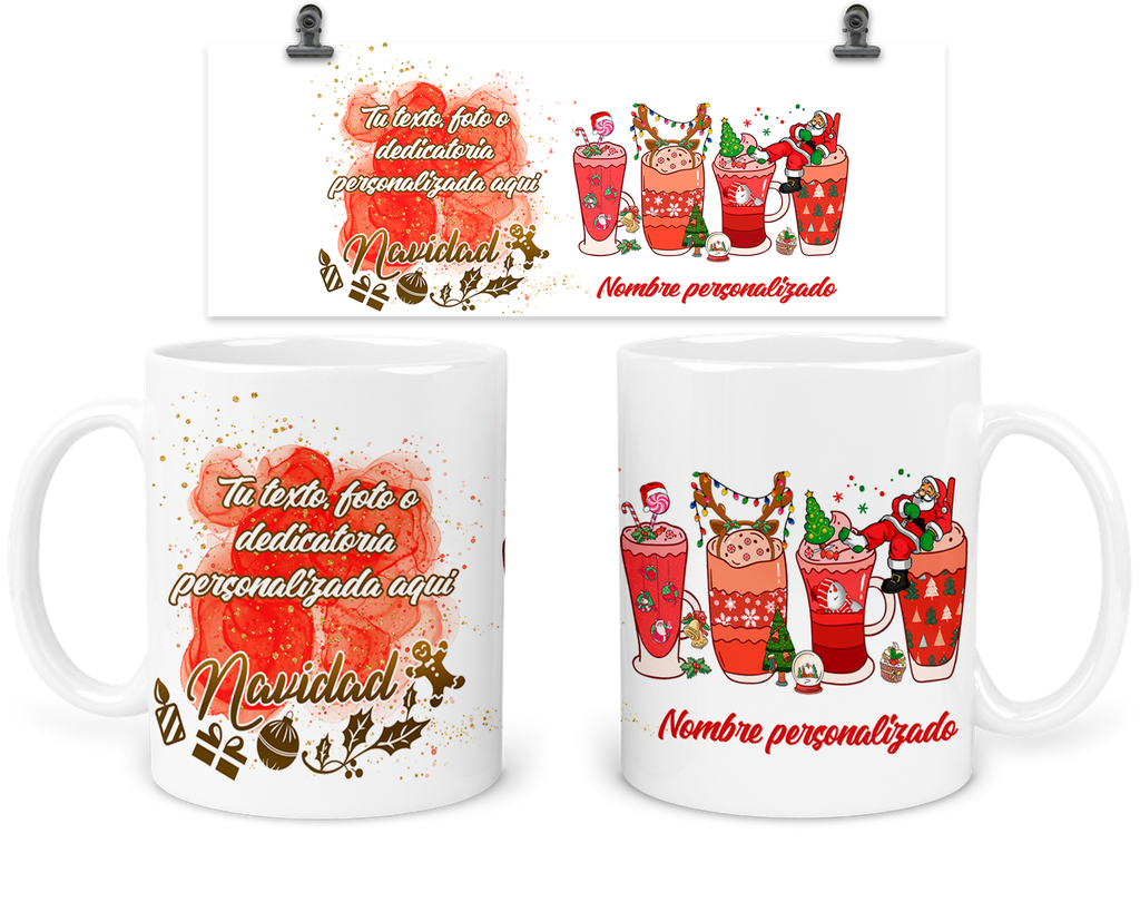 Taza 11 Oz Tan11. Personalizada Navidad Intercambio Regalo