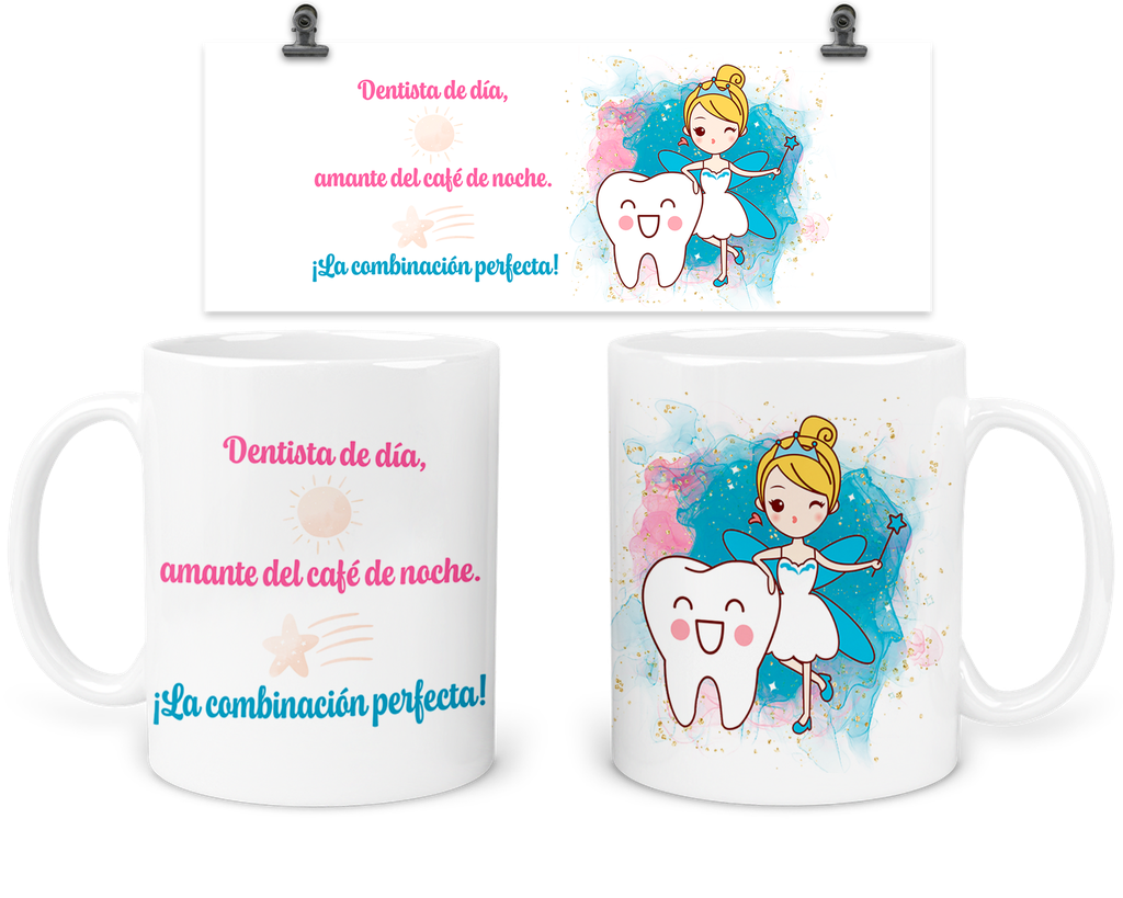 Taza 11 Oz Tap23. Regalo Dentista Hada De Los Dientes