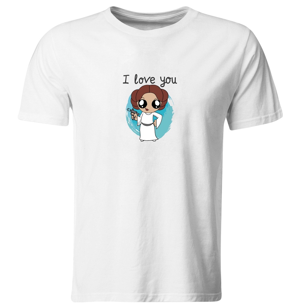 Playeras parejas:  Leia y Han Solo. (1/2) (Recto​)