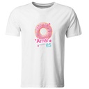 Playeras parejas:  Amar es engordar juntos.  (1/2)